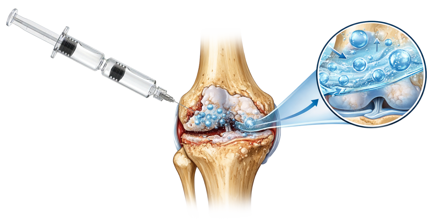 injektion knie+spritze